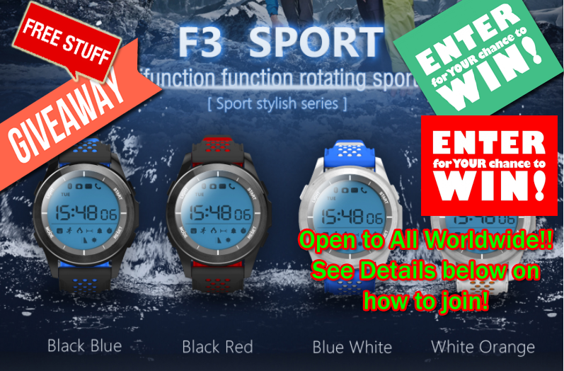 No.1 F3 Smartwatch International Giveaway! – mit 1 Jahr Batterielebensdauer