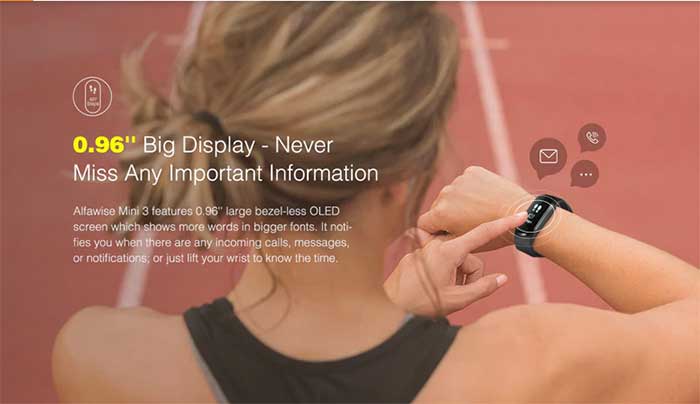 Alfawise Mini 3 Smartbracelet – Leichter, kompakter Fitness-Tracker
