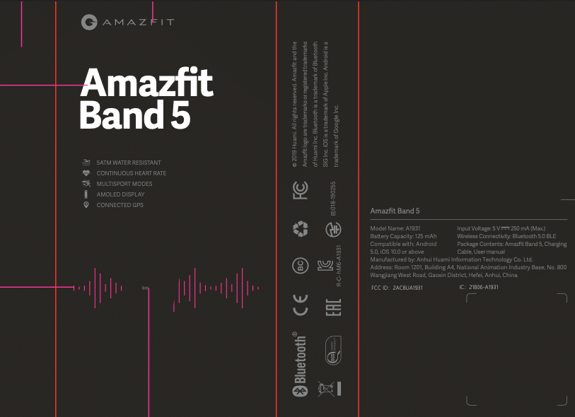 Amazfit Band 5 Könnte das Xiaomi Mi Band 5 sein