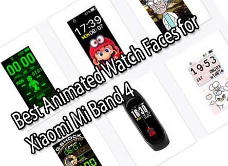 Beste animierte Zifferblätter für Mi Band 4 Smartband