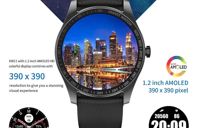 Kingwear KW11 Smartwatch – Sportlich Elegant + E-Kompass