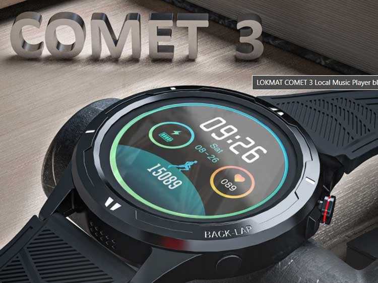 LOKMAT Comet 3 Smartwatch – Funktionsüberblick, mit Bluetooth-Anruf, Musikplayer