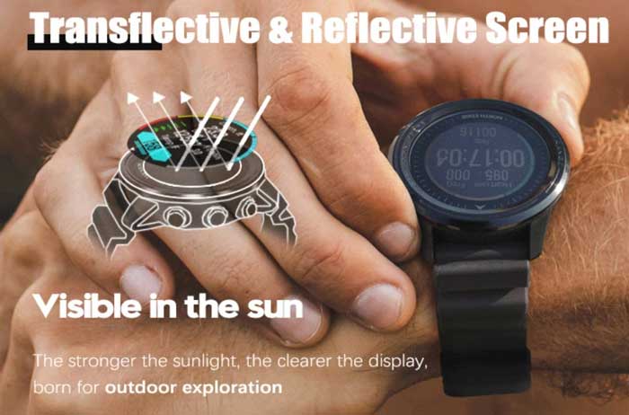 North Edge Range Smartwatch – Robuste Outdoor-Smartwatch