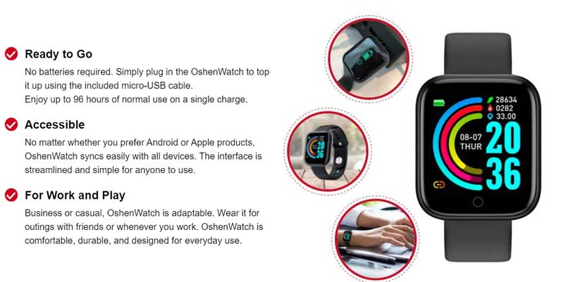 OshenWatch Smartwatch – Überprüfung der Funktionen – Betrug oder legitim? (2021-Aktualisierung)