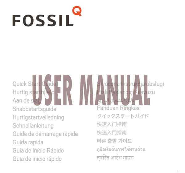 [PDF] Fossil Hybrid Smartwatch Benutzerhandbuch herunterladen