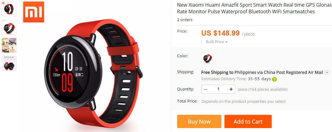 Xiaomi AMAZFIT Smartwatch Online-Sites zum Kaufen (Vorbestellung)
