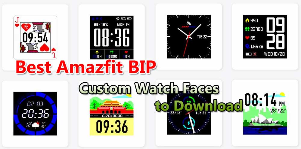Beste Amazfit BIP Custom Watch Faces zum Herunterladen