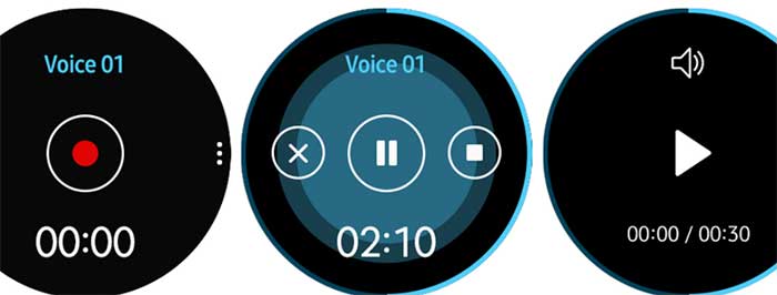 Gear Sprachnotiz-App