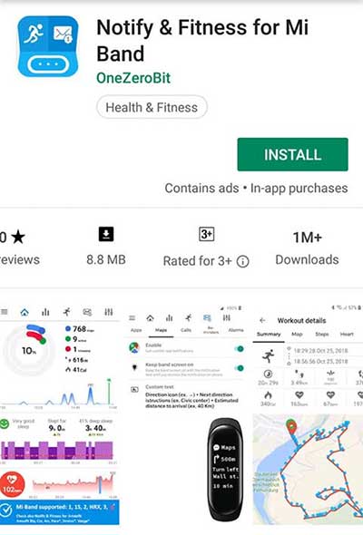 Laden Sie Apps für Xiaomi Mi Band 4 herunter