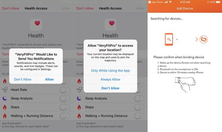 VeryFitPro-App – Verbinden, Verbindungsprobleme, Kompatibilität