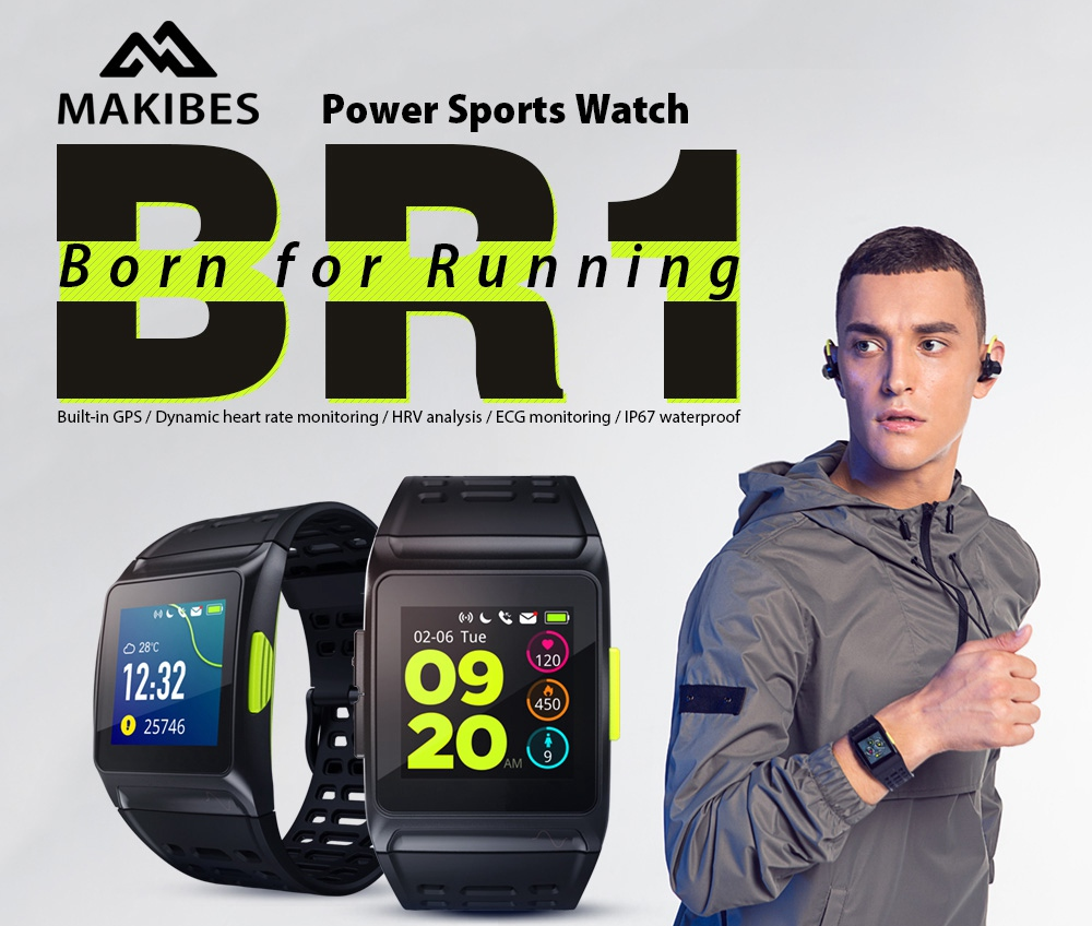 Makibes BR1 Smartwatch – GPS + Strava App-Unterstützung