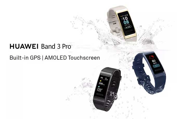 Huawei Band 3 Pro SmartBand – AMOLED-Bildschirm + integriertes GPS