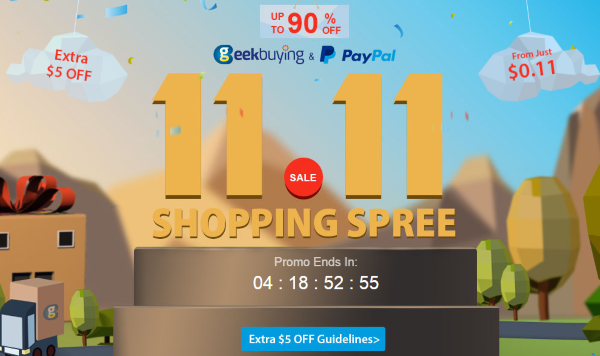 Geekbuying.com Crazy Deals am 11.11. Singles Day