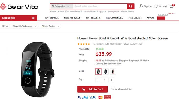 Huawei Honor Band 4 Smart Armband - Gutscheincode-