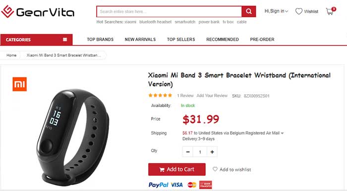 Xiaomi Mi Band 3 Internationale Version – Gutscheincode: MIBAND3IV